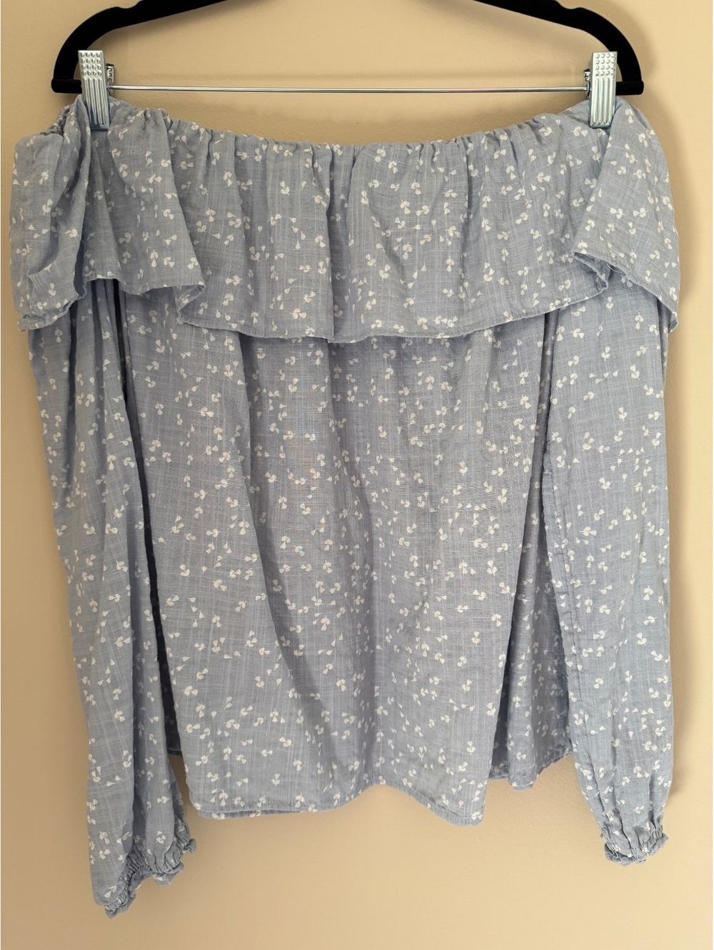 XL a.n.a. Off the shoulder blouse, cotton